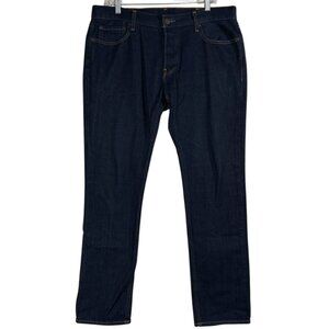 Hollister Slim Straight Button Fly Dark Wash Size 36 x 32